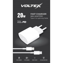 VOLTEX 20W TYPE-C TO LİGHTNİNG SARJ SETİ