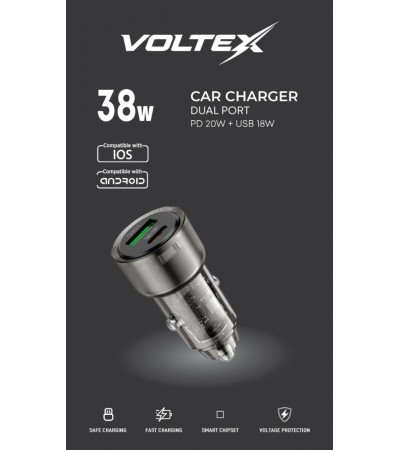 VOLTEX 38W SÜPER HIZLI SARJ BAŞLIĞI 