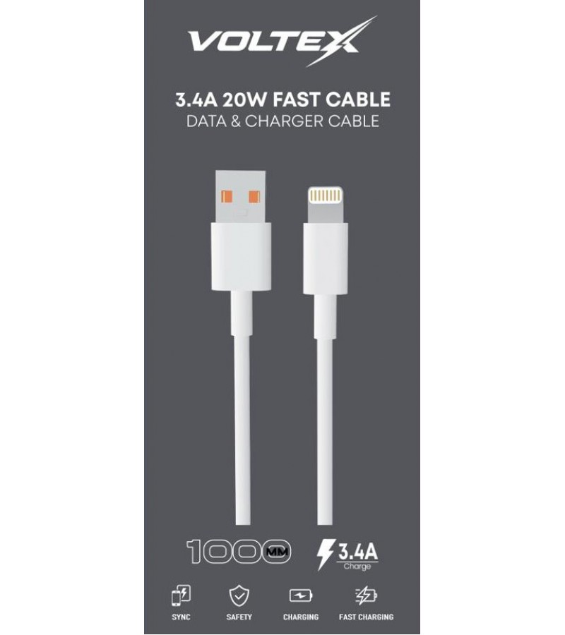 VOLTEX 3.4A USB TO LİGHTNİNG KABLO VOLTEX 3.4A USB TO LİGHTNİNG KABLO
